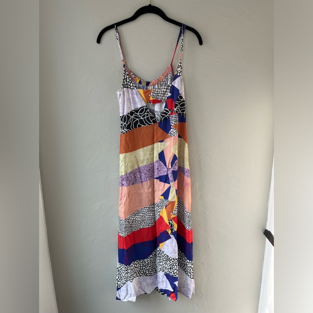 ANTHROPOLOGIE THE ODELLS SHAINA GEOMETRIC PRINT SLIP DRESS XXS - Picture 5 of 5